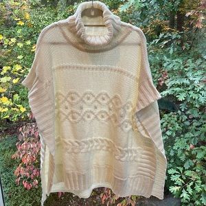 Loft Cable Knit Poncho